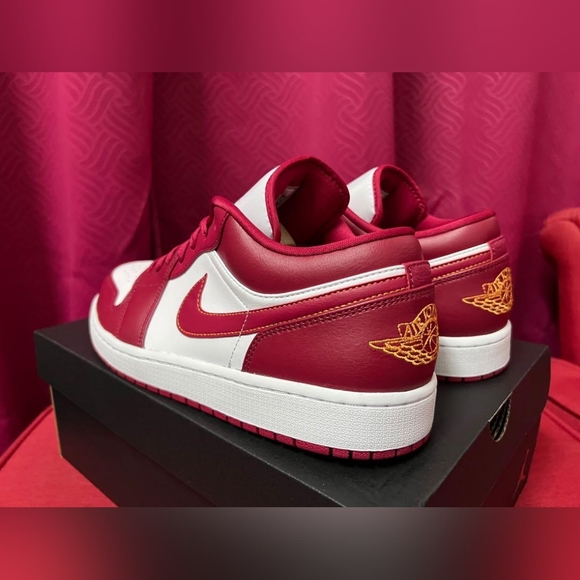 AIR JORDAN 1 LOW "CARDINAL" MEN'S US SIZE 11.5 BRAND NEW IN BOX - Picture 4 of 8